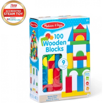 Melissa & Doug комплект дървени кубчета 100 бр (6073056)