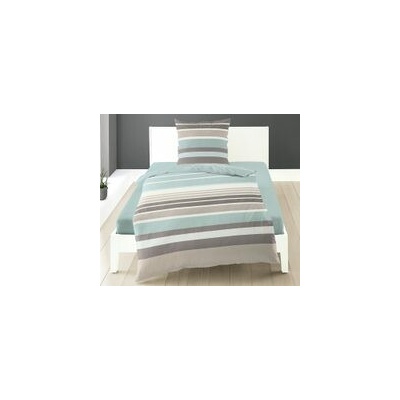 Bierbaum obliečka bavlna satén 6699 Stripe Mint 140x200 70x90