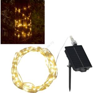 Polux LED Соларен декоративни лампички LED/3, 7V 1800 mAh 10 m IP44 + дистанционно управление (SA2309)