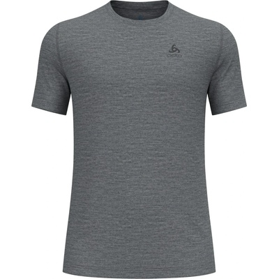 Odlo Мъжко мериносово термобельо Odlo Merino 160 Baselayer Crew Neck S/S Merino base layer - Odlo Steel Grey Melange - размер XXL (015-1877-0415)