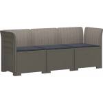 vidaXL Пейка за градина с Cushions във вид на ратан 3-местен ПП (3443833)