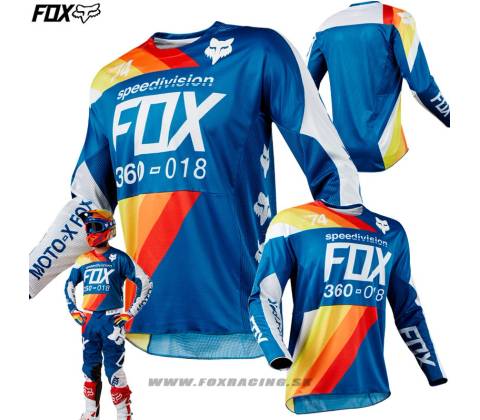 Fox Racing 360 Draftr modrý