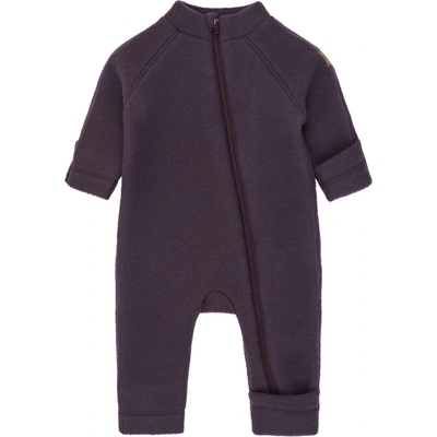 Mikk Line DETSKÝ MERINO OVERAL NA ZIPS MIKK LINE PLUM PERFECT