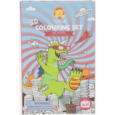 Tiger Tribe 3D Colouring set/Sci Fi fun