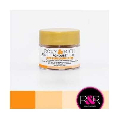 Roxy and Rich Prášková neónovo oranžová 4 g