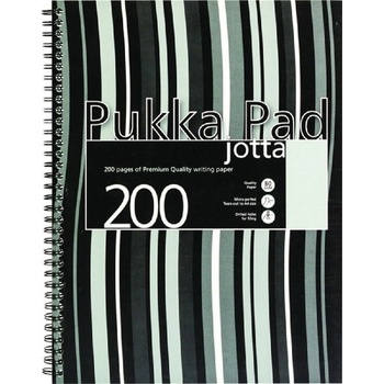 Pukka Pad Jotta Pad A5 PP 200 страници черна раирана тетрадка със спирала A15551021 (A15551021)