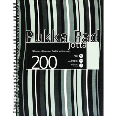 Pukka Pad Jotta Pad A5 PP 200 страници черна раирана тетрадка със спирала A15551021 (A15551021)