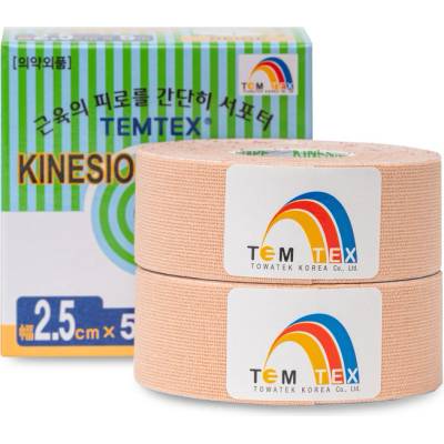 Temtex Classic béžová tejpovací páska 2 x 2,5 cm x 5 m
