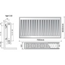 Purmo C22 900 x 700