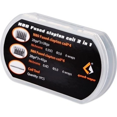 GeekVape N80 Fused Clapton coil 2v1 8ks