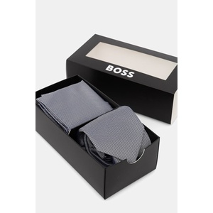 BOSS комплект вратовръзка и джобна кърпичка мъжки с коприна h-set (50566657) - answear - 234,50 лв