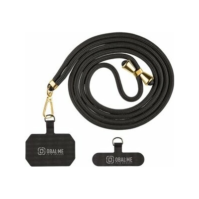 Popruh OBAL:ME NeckTag Allure na Telefon Black 143789 – Zboží Mobilmania