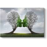 TopMebel " Trees Growing With Love" TopMebel картина на платно дигитален печат 100x70x3cm