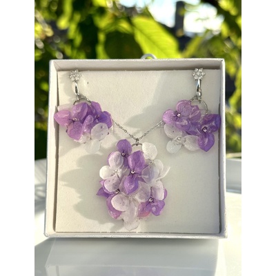 Meganflo Комплект букет от лилава хортензия