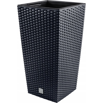 Prosperplast Květináč RATO SQUARE šedý 55 x 28,7 x 55 cm