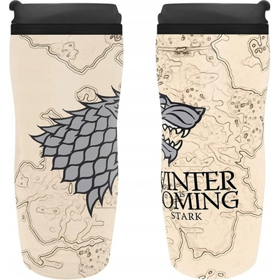 ABYstyle Cestovný hrnček Game of Thrones Winter is Coming 355ml