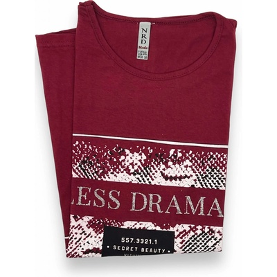 NRD Dámské trička DRAMA Vínová