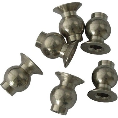 HOBBYTECH 7 mm kuličky do kloubků s oboustraným límcem 6 ks STRS-029