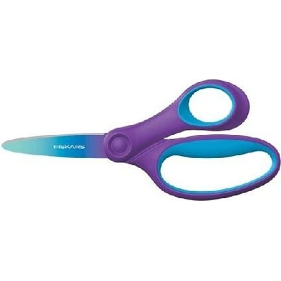 FISKARS - Detské nožnice, pre pravákov, dĺžka 15 cm, fialová/modrá 1067852