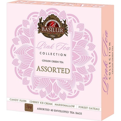 BASILUR Gift Pink Tea Assorted přebal 40 gastro sáčků 40 x 1,5 g