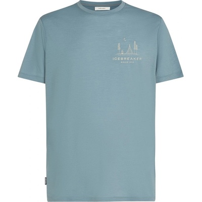 Icebreaker Men Merino 150 Tech Lite SS Tee Peaceful Pass Размер: L / Цвят: светло син