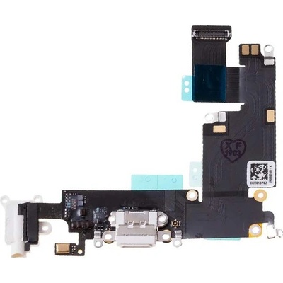 Flex kábel nabíjania iPhone 6 Plus - nabíjací konektor, mikrofón Farba: Biela