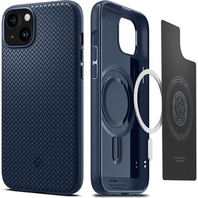 Кейс Spigen Mag Armor MagSafe за iPhone 15 Plus, тъмносин (8809896750110)