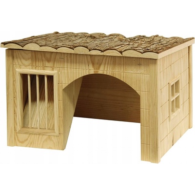 Kerbl Domeček pro králíky z přírodního dřeva 42 x 34,5 x 27 cm – Zboží Mobilmania