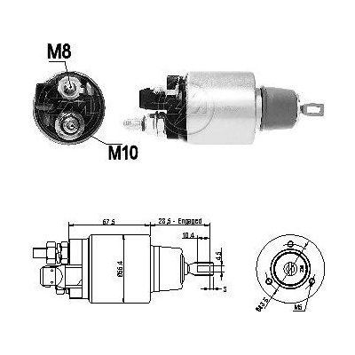 Spínač startéru Bosch F000AL0132, F000SH210