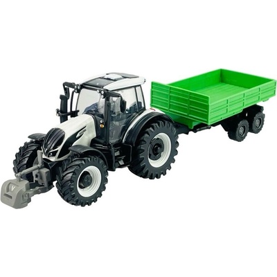Valtra Bburago Farm 10cm Tractor with Trailer N174 Tipping Trailer