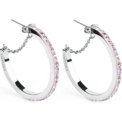 S`Agapõ náušnice kruhy Crystal Ring SCR25