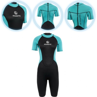 Dámský AQUASTIC Wavey WMNS 2 mm black/mint