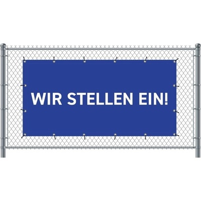 Jansen Display Standardní banner na plotPřijímáme nové zaměstnance Němec modré, 2000 x 1000 mm