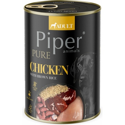 Piper Platinum Pure kura a hnedá ryža 400 g