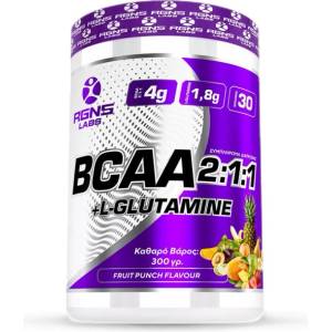 RGNS BCAA 2: 1: 1+ L-Glutamine [300 грама] Плодов Пунш