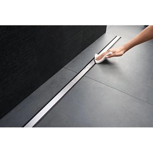 Geberit Комплект душ канал Geberit CleanLine 90-200 мм плюс капак 30-90 см, полиран метал с черен кант (154.150.00.1+154.450.00.1)