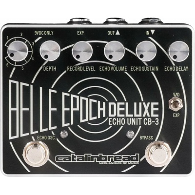 Catalinbread Belle Epoch Deluxe Black On Silver Eфект за китара (CATBELDBS)