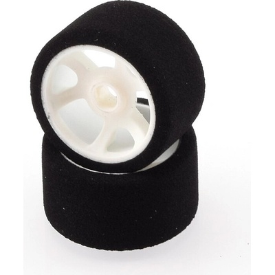 HOT RACE TIRES Machové predné gumy 1/12 biely disk sh 30