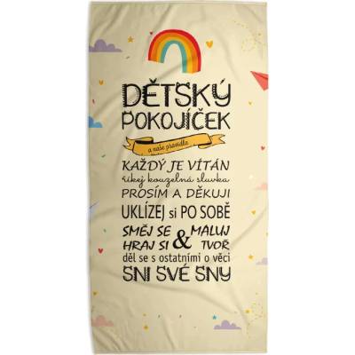 SABLIO Ručník - dětský pokojíček 50x100 cm