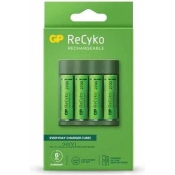 GP Batteries Зарядно у-во GP BATTERIES B421 270AAHCE-EB4+4 AA NiMH 2700mAh (GP-C-B421-270AAHCE-EB4)