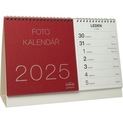 na vlastné foto STOLNÝ červený 2025