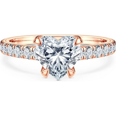 Savicki Zásnubný prsteň Share Your Love ružové zlato laboratórne diamanty SYL P HE 100 LAB R