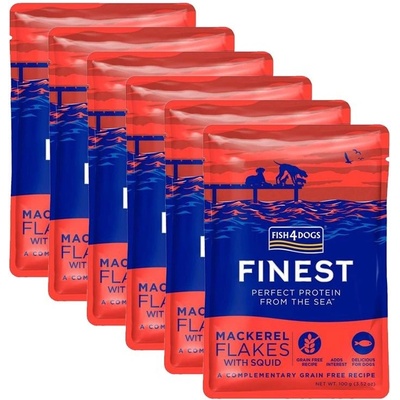 Fish4Dogs Finest Mackerel flakes 6 x 100 g