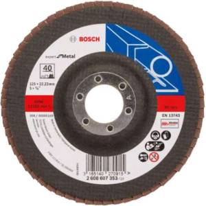 Bosch - Ламелен шлифовъчен диск за стомана, P40, диаметър 125 мм 2608607353 (2608607353)