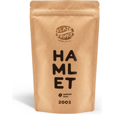 Zlaté Zrnko Hamlet Zmes arabika 50% a robusta 50% VÝRAZNÝ 200 g