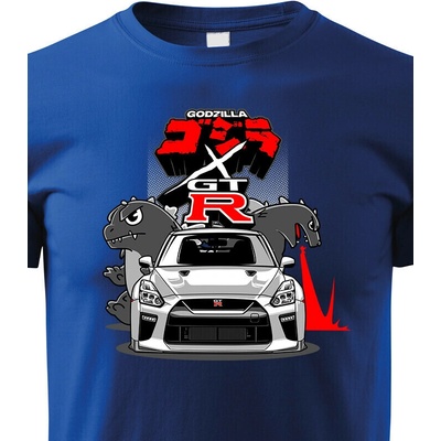 Dětské tričko Nissan GTR Godzilla ModráCanvas Dětské tričko Bezvatriko.cz 1852