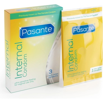 Image 1 of Pasante Internal Condom 3 pack