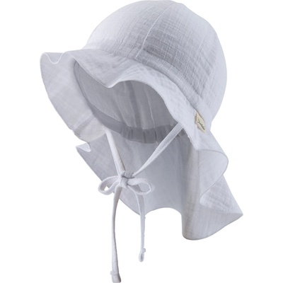 Sterntaler Детска шапка с козирка Sterntaler Kids' Sun Hat Plain Hat - Weiß - размер 49 cm (904-3669-0414)
