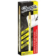 Sharpie S0305061 china marker biely 12 ks 2 mm mazateľný voskový