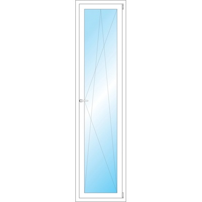 OKNA HNED Plastové okno 55x219 cm bílé otevíravé a sklopné pravé